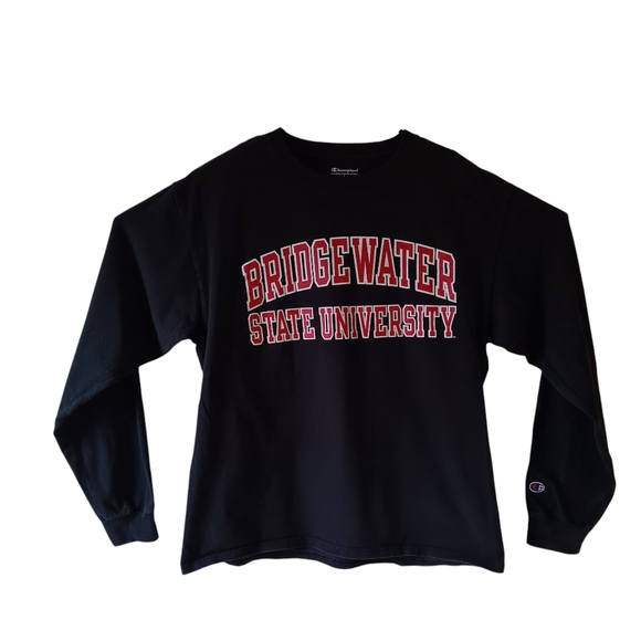 Champion Bridgewater State University men's black long-sleeve t-shirt size L - Picture 2 of 9